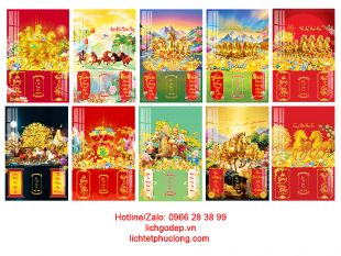 Lịch in bóng kính Laminate Mã Đáo Thành Công