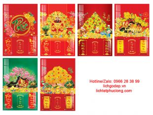 Lịch bóng kính Laminate BST2