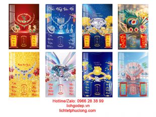 Lịch in bóng kính Laminate Tiệm Vàng Trang Sức